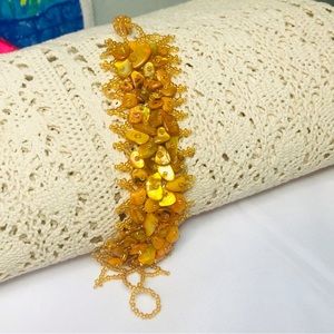 Sea shells beads bracelet